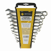 Набор ключей комбинированных 6-19мм холдер 10 предметов (Chrome vanadium) PRO ЭВРИКА